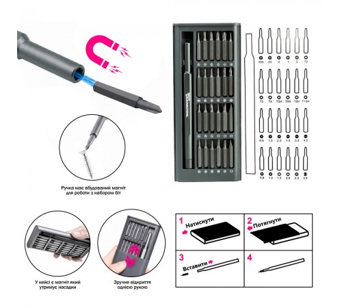 Викрутка прецизійна 25в1 TheGeneral FixMate