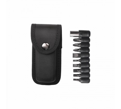 Мультитул 8в1 TheGeneral Edge з набором викруткових біт, 110 мм, в чохлі