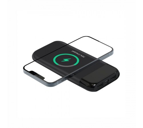 Повербанк 10000 mAh TheGeneral ChargeVault, бездротова зарядка 15W, цифровий індикатор
