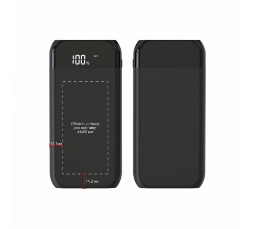 Повербанк 10000 mAh TheGeneral ChargeVault, бездротова зарядка 15W, цифровий індикатор