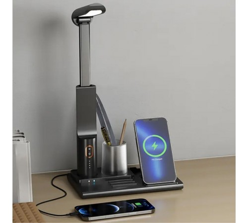 Лампа настільна TheGeneral HaloFlow з бездротовою зарядкою 15W