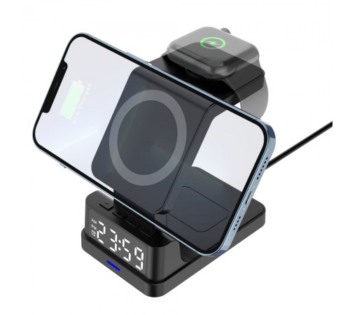 Бездротовий зарядний пристрій TheGeneral FlashCharge 15W з годинником