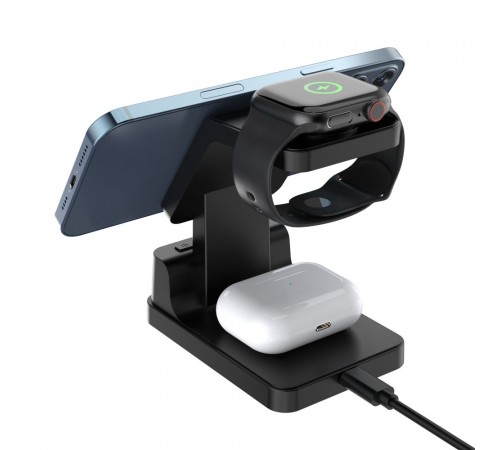 Бездротовий зарядний пристрій TheGeneral FlashCharge 15W з годинником