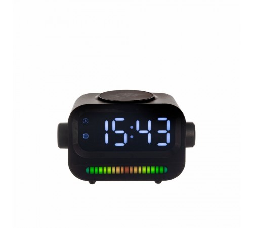 Портативна колонка-годинник TheGeneral RapidFlow 5W з бездротовим зарядним пристроєм 15W