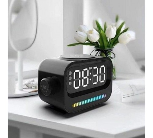 Портативна колонка-годинник TheGeneral RapidFlow 5W з бездротовим зарядним пристроєм 15W