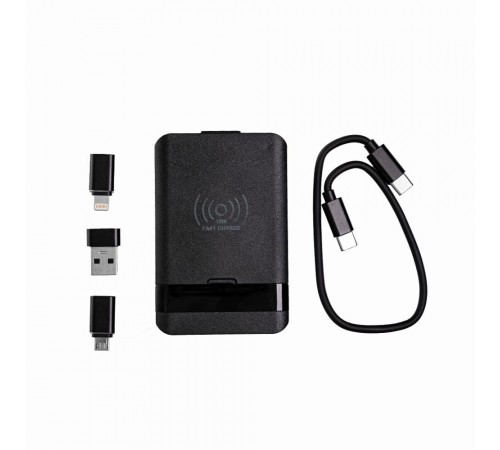 Бездротовий зарядний пристрій TheGeneral Flow 15W з набором перехідників