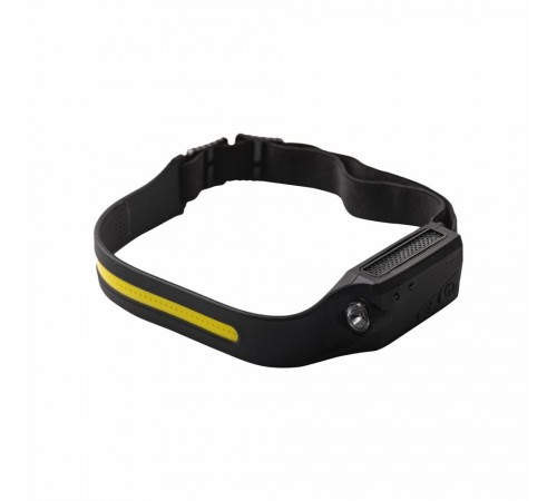 Ліхтарик налобний акумуляторний TheGeneral Showy з боковим COB light