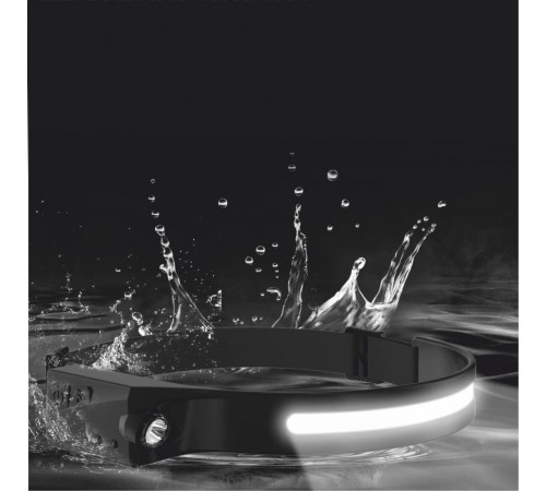 Ліхтарик налобний акумуляторний TheGeneral Showy з боковим COB light